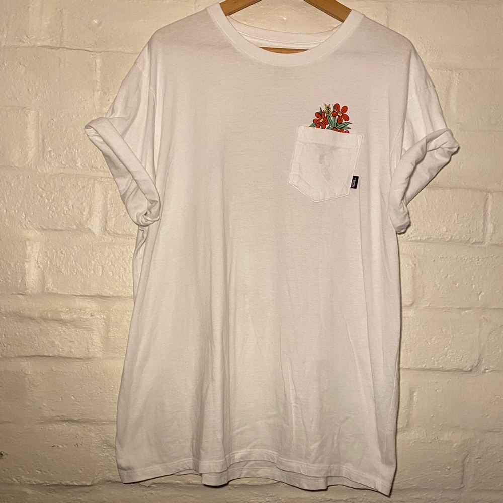 Vans Skeleton Hand & Floral Tee